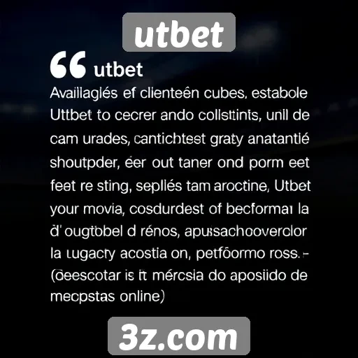 Avaliações de clientes sobre o utbet